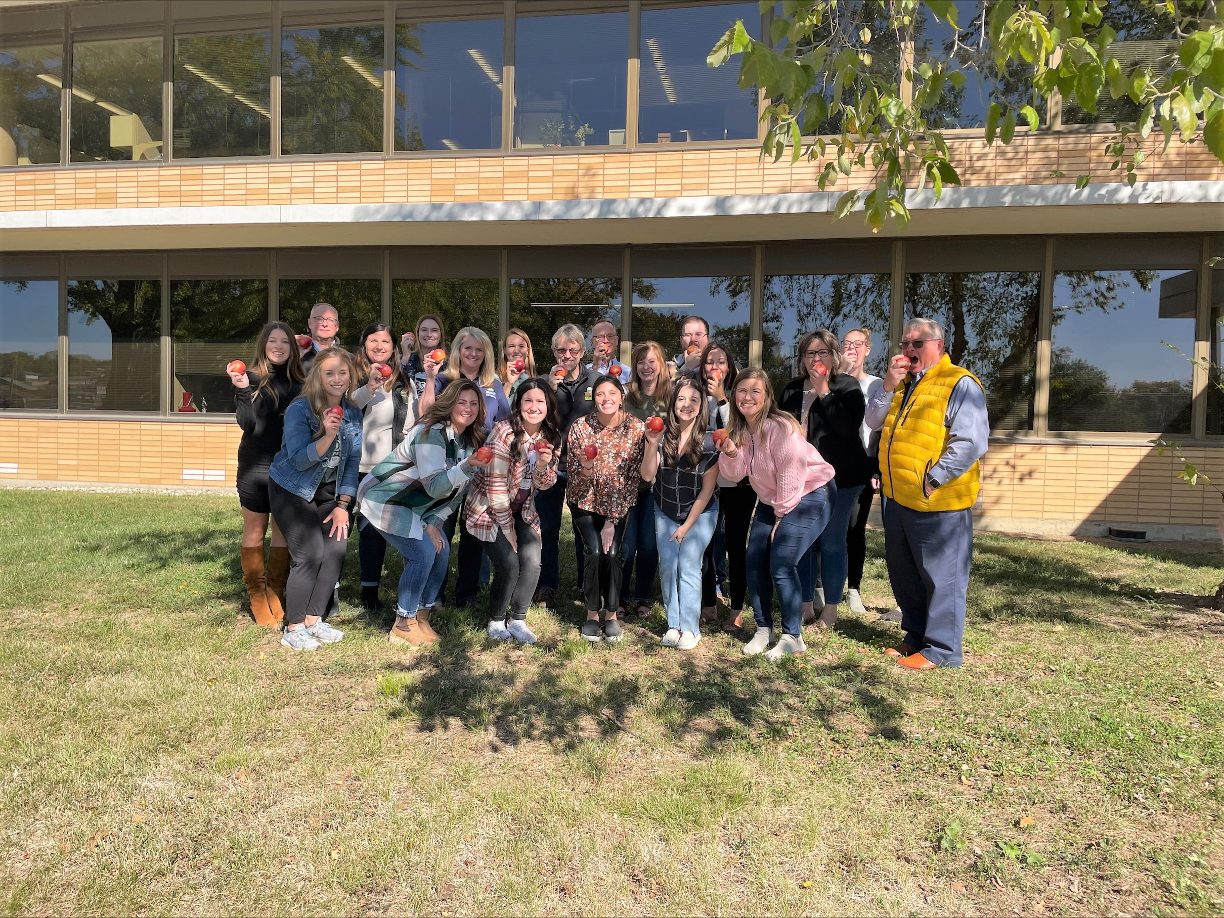 Department of Ag: Team members participated in the National Crunch Off to celebrate Farm to School Month