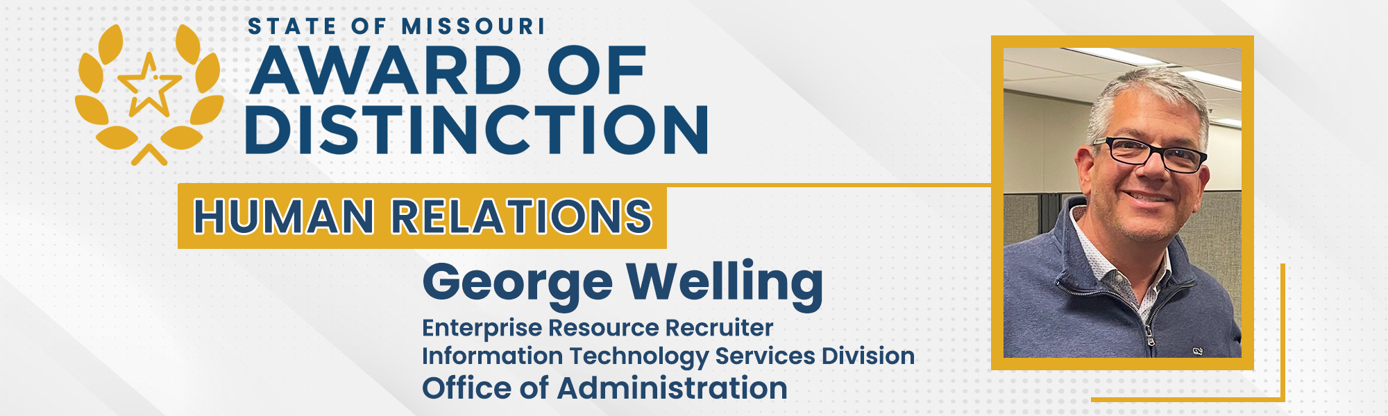 2024 Award of Distinction - Human Relations - George Welling