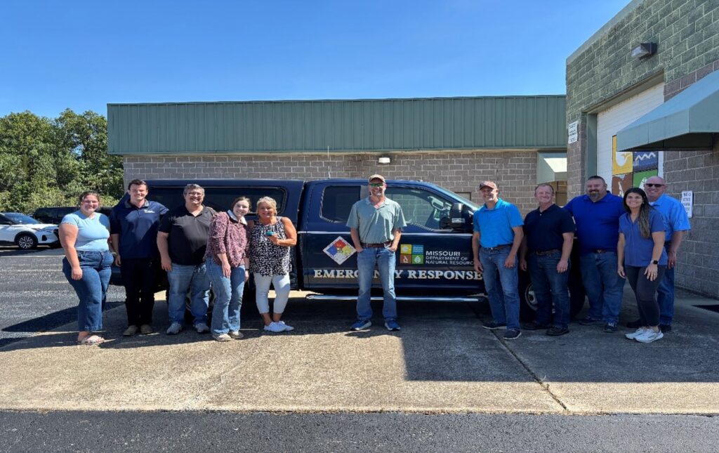 MoDNR team members wearing blue for Men's Health Awarness