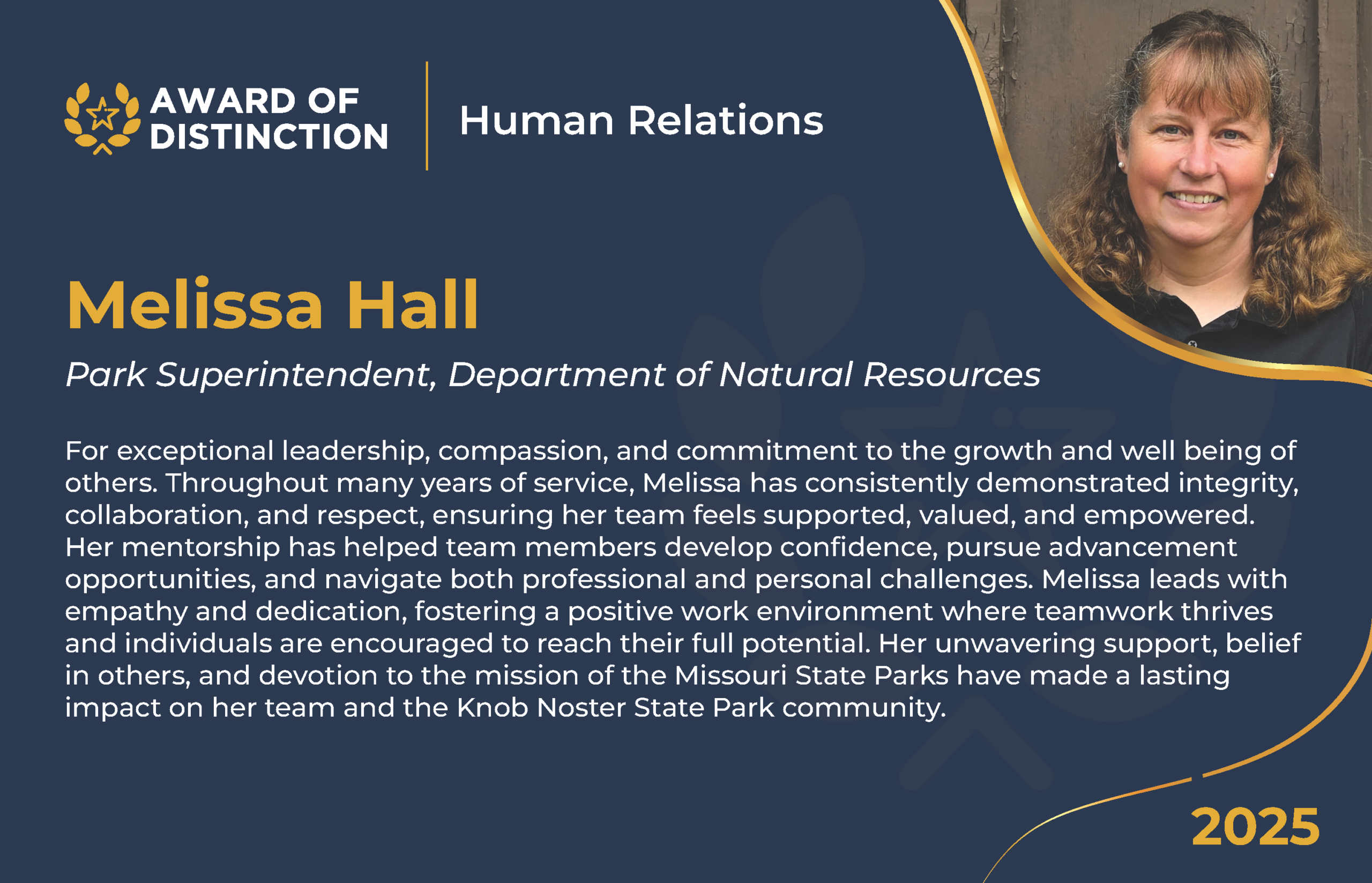 Melissa Hall - 2025 Human Relations Award of Distinction